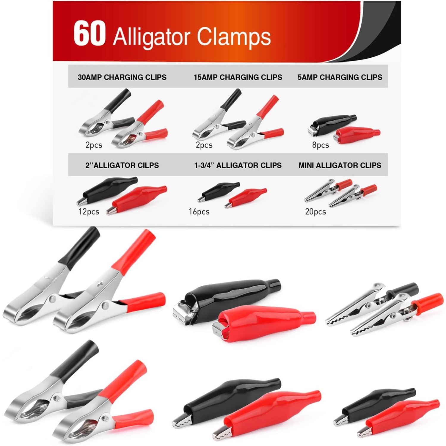 Nilight 60PCS Alligator Clip A - đánh giá và giá Diy Electronics Project Kit