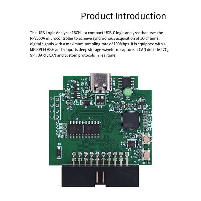 AAAF RP2350A Microcontroller 1 - đánh giá và giá Logic Analyzer Usb