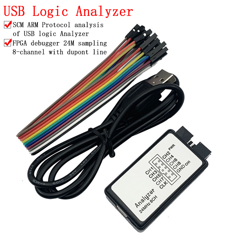 USB Logic Analyzer 24MHz 8 Cha - đánh giá và giá Logic Analyzer Usb