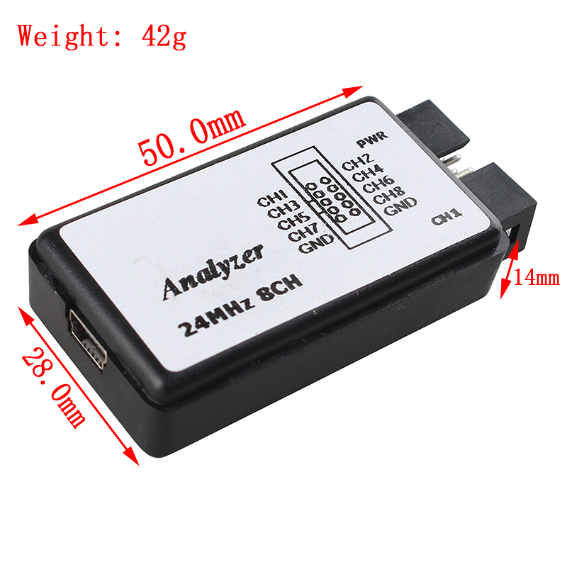 USB Logic Analyzer 24MHz 8 Cha - đánh giá và giá Logic Analyzer Usb