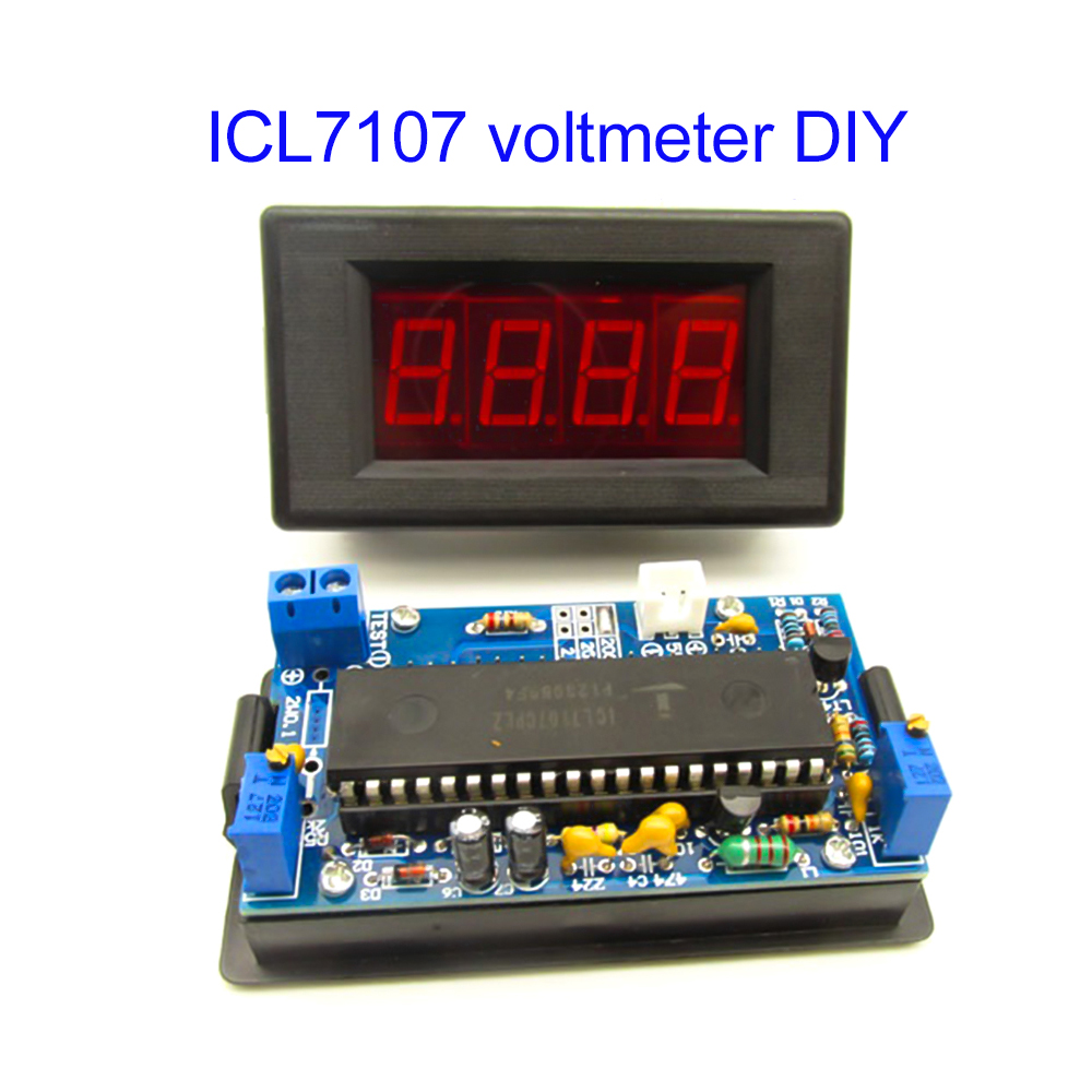 ICL7107 Voltmeter DIY Kit Part - đánh giá và giá Diy Electronics Learning Kit