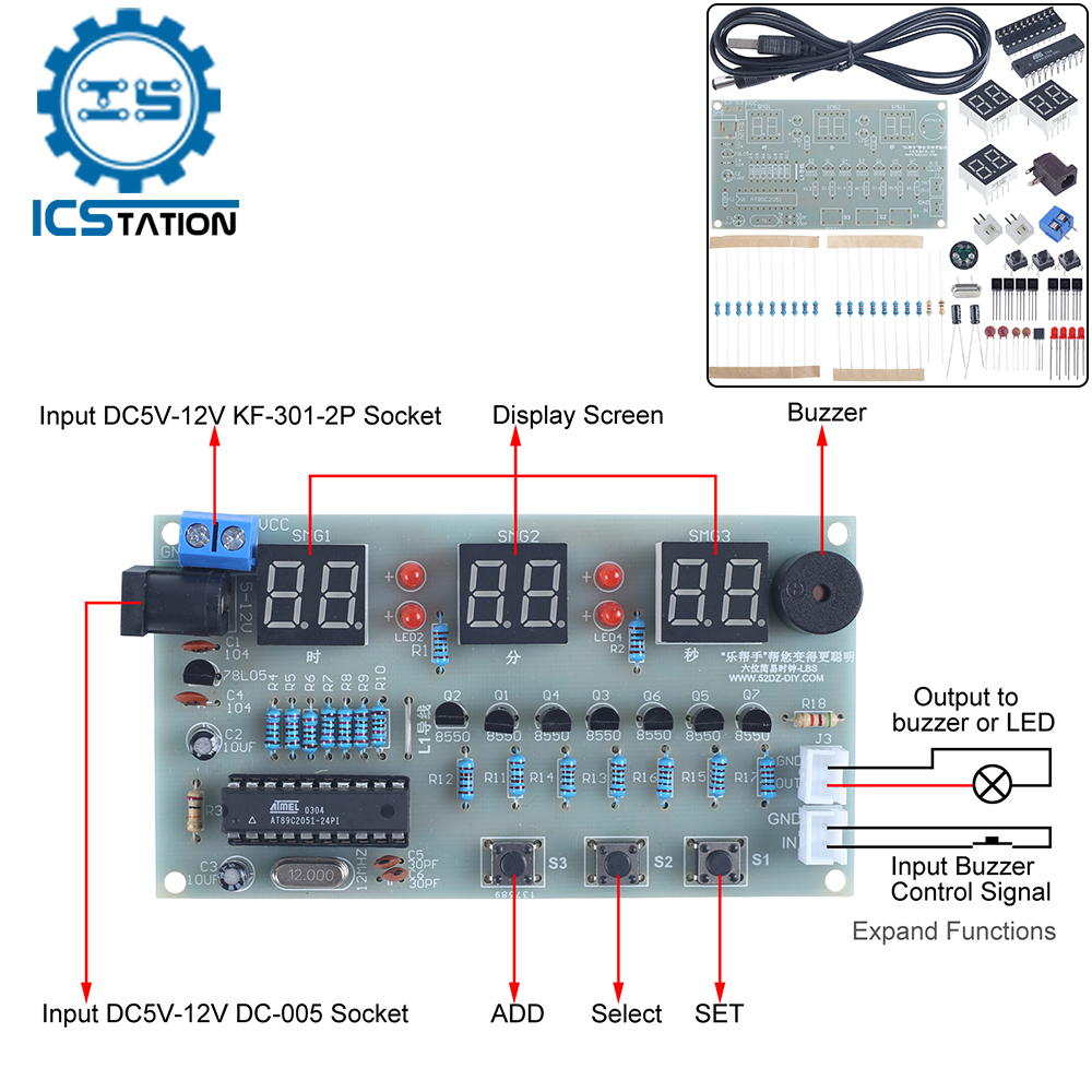 DIY Electronic Kit 6Bit Red LE - đánh giá và giá Diy Electronics Learning Kit