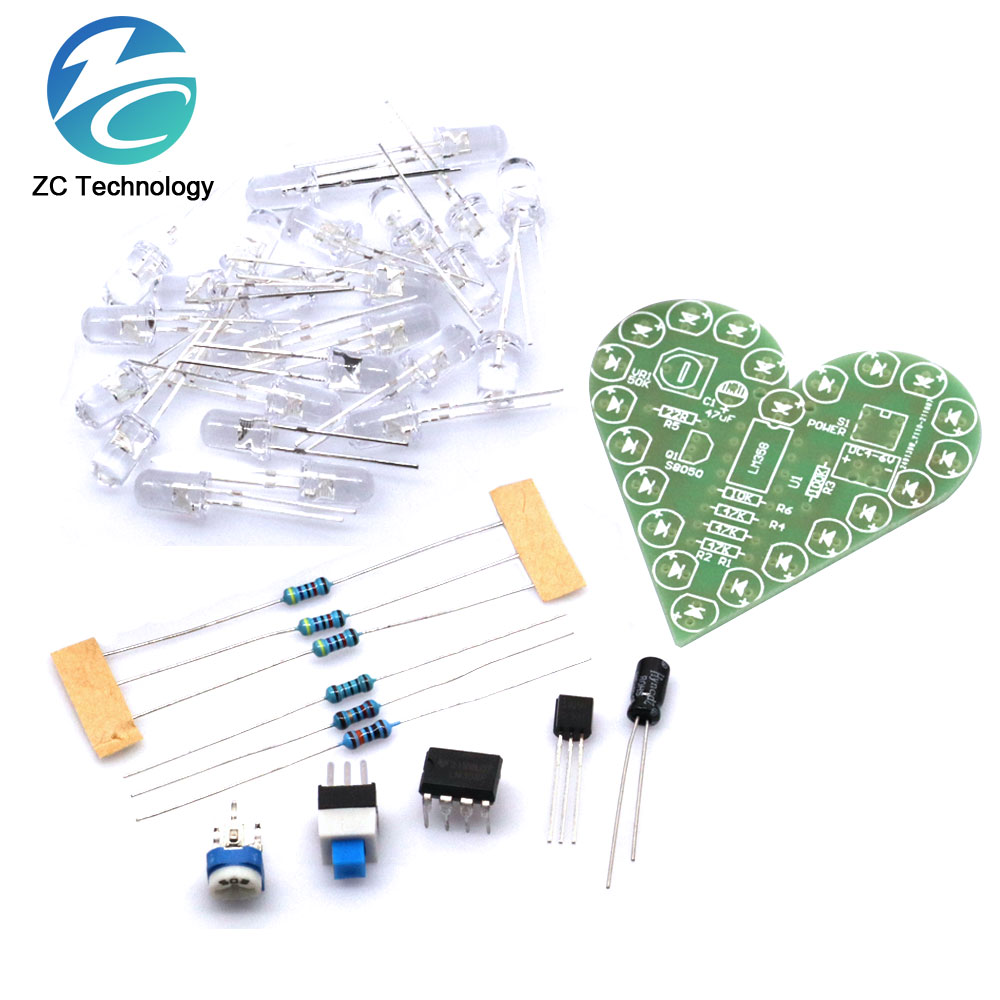 Tự Làm Bộ Hình Trái Tim Thở Đè - đánh giá và giá Diy Electronics Learning Kit