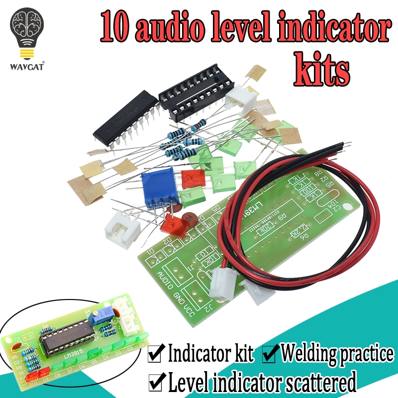 LM3915 DC 9V-12V 10 Đèn LED Âm - đánh giá và giá Diy Audio Electronics Kit