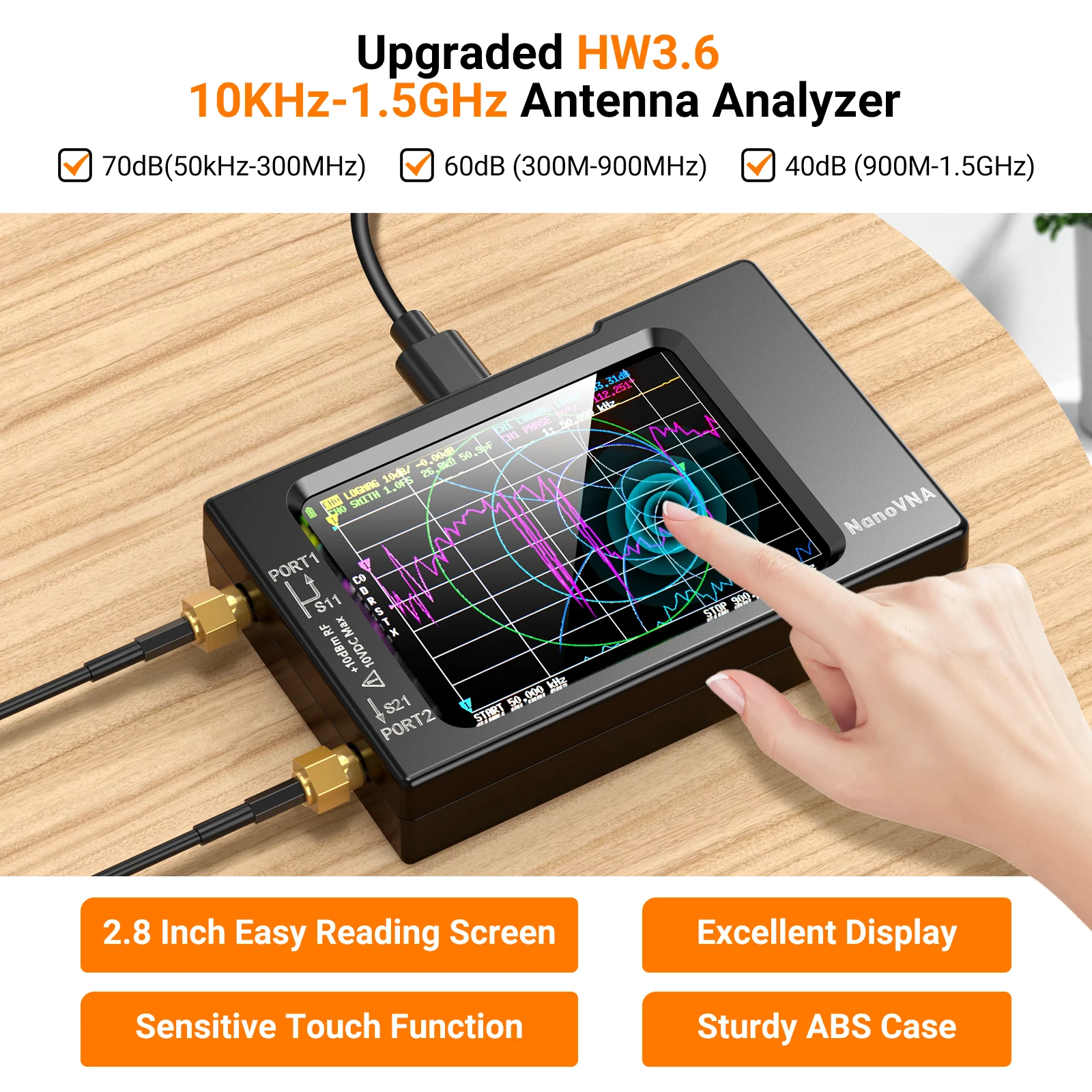 NanoVNA-H Vector Network Anten - đánh giá và giá Logic Analyzer Usb