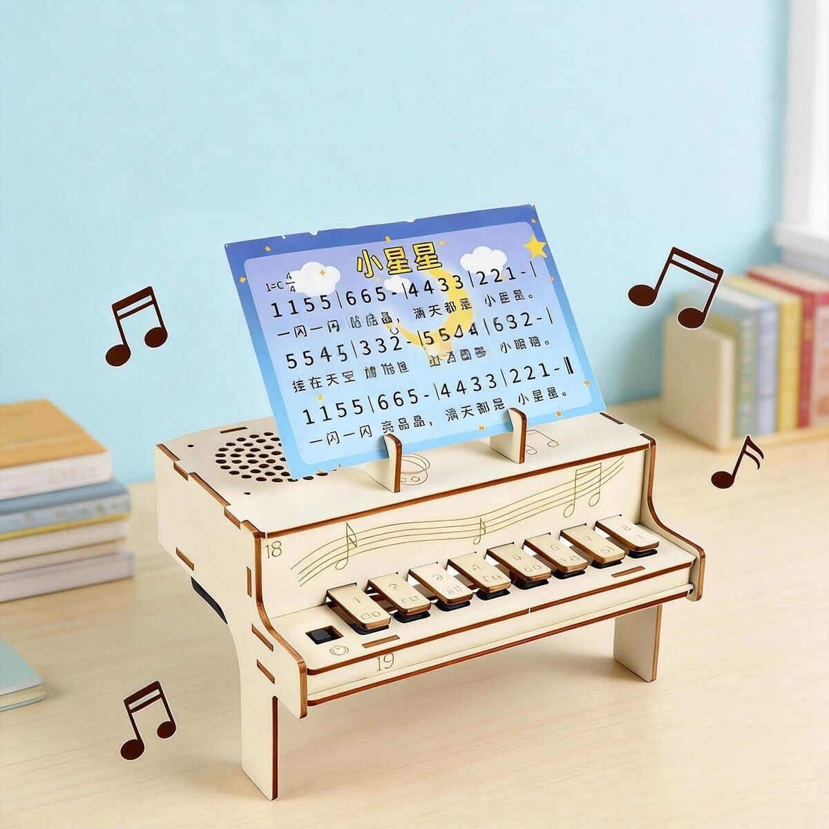 DIY Wooden Electronic Piano Mo - đánh giá và giá Diy Electronics Learning Kit
